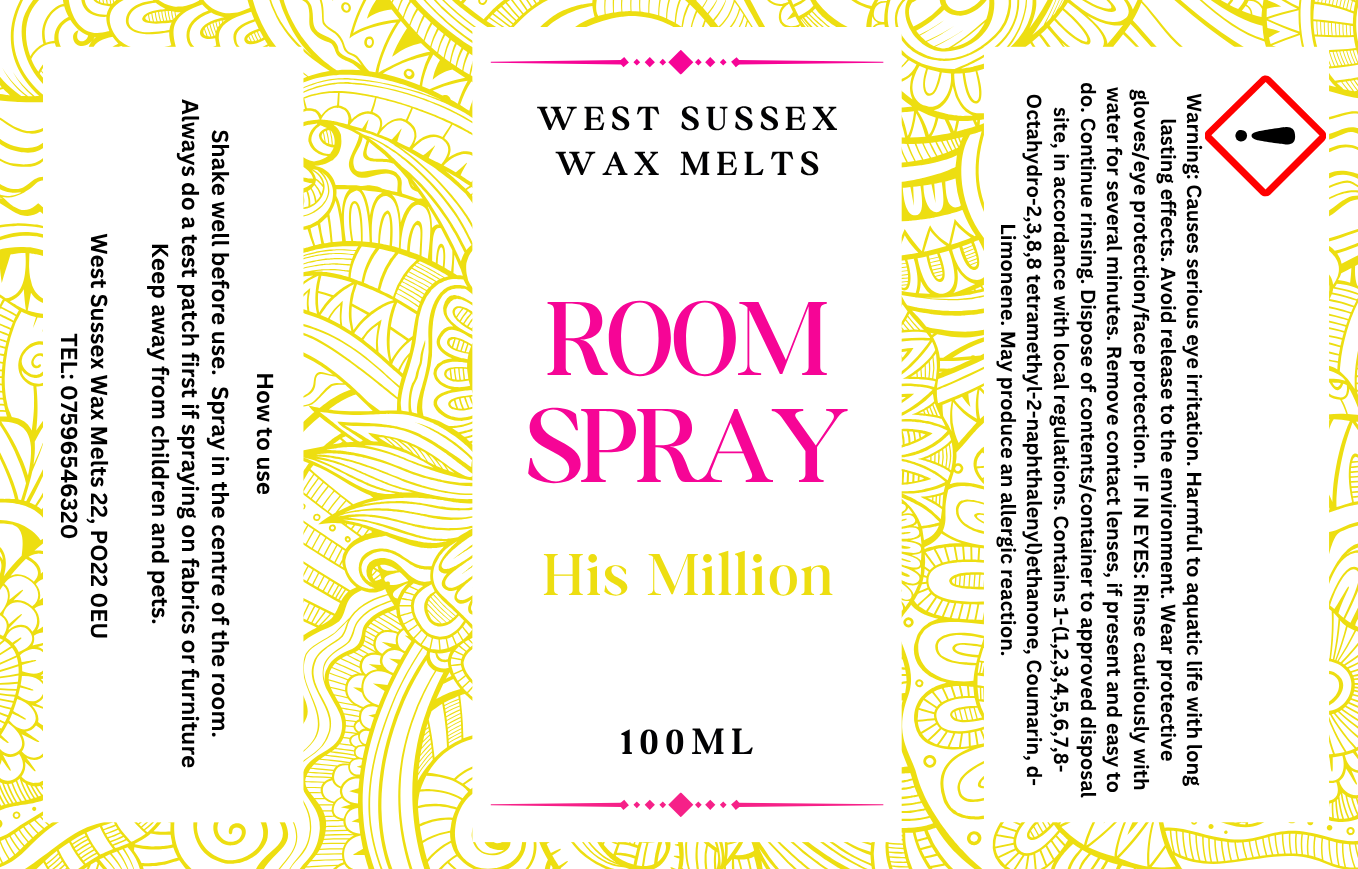 His Million Room Spray