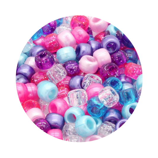 Pony Barrel Beads Unicorn Mix